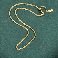 Titan Stahl Vergoldet Basic Geometrisch Halskette sku image 1