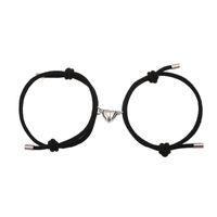 Alloy Heart Magnets Attract Simple Couple Bracelets A Pair Jewelry Wholesale Nihaojewelry sku image 6