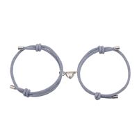 Alloy Heart Magnets Attract Simple Couple Bracelets A Pair Jewelry Wholesale Nihaojewelry sku image 9