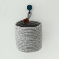 Simple Solid Color Cotton String Storage Basket Wholesale Nihaojewelry sku image 1