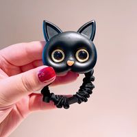 Japanese And Korean New Style Cute Cat Hair Rope Color Small Intestine Cloth Ring Girl Ball Head Rope Tie Hair Rubber Band Jewelry sku image 11