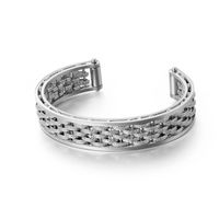 European And American Foreign Trade Fashion Hip Hop Wide Titanium Steel Bracelet Men's Stainless Steel Accessories Cross-border E-commerce  Wholesale sku image 1