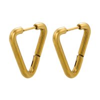 Fashion Geometric 304 Stainless Steel 18K Gold Plated Earrings sku image 29