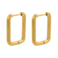 Fashion Geometric 304 Stainless Steel 18K Gold Plated Earrings sku image 28
