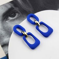 Klein Blue Earrings Korean Version Of Geometric Pendant Earrings sku image 16