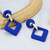 Kleine Blaue Ohrringe Koreanische Version Von Geometrischen Anhängerohrringen sku image 10