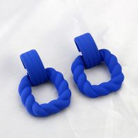Kleine Blaue Ohrringe Koreanische Version Von Geometrischen Anhängerohrringen sku image 19