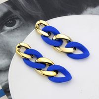Klein Blue Earrings Korean Version Of Geometric Pendant Earrings sku image 17