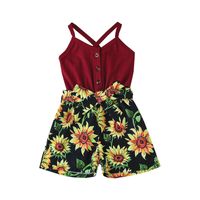 Wholesale Children's Summer Suspenders Printed Jumpsuits Nihaojewelry sku image 18