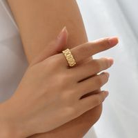 Wholesale Jewelry Hip-hop Vintage Style Classic Style Geometric Alloy Rings sku image 1