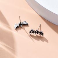 Fashion Alloy Dark Stud Bat Simple Retro Women's Earrings Accessories main image 3