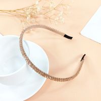 Fashion Simple Crystal Inlay Diamond Thin Edge Hairband sku image 3