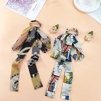 2022 New Fashion Silk Scarf Hairpin Retro Hair Accessories Ribbon Bow Headdress main image 7