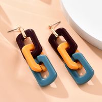 Earrings 2022 New Trendy Acrylic Exaggerated Large Trendy Elegant Earrings Round Face Slimming Long Earrings For Women main image 5
