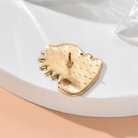 Cute Cartoon Green Simple Little Dinosaur Animal Oil Dripping Alloy Brooch main image 4