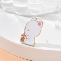 Ins Style Cartoon Style Pastoral Animal Alloy Plating No Inlaid Children Unisex Unisex Brooches 1 Piece main image 2