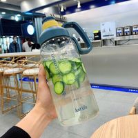 Übergroßen Sport Fitness Wasserkocher Große Kapazität Im Freien Tragbare Tritan Wasser Tasse Mit Stroh sku image 7