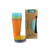 New Fashion Temperature Sensitive Color Changing Plastic Straw Cup 710ml main image 2