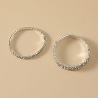 Claw Chain Diamond-embedded Fashion Stretch Rhinestone Two-piece Set Bracelet main image 4