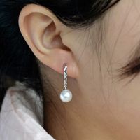 Fashion Sweet Alloy Geometry Pearl Earrings Drop main image 2