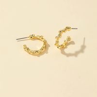 Fashion Gold-plated Copper Women's Simple Olive Leaf Earrings main image 2