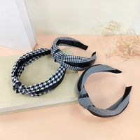 Women's Classic Style Houndstooth Cloth Printing Hair Band main image 3