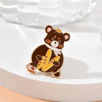 Fashion Cute Cartoon Bear Animal Brooch Clothes Small Jewelry main image 4