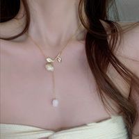 Fashion Camellia Flower Women's Rose Necklace Temperament Clavicle Chain main image 4