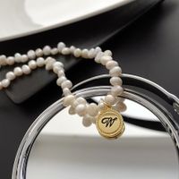 Fashion Baroque Pearl Titanium Steel Necklace Women main image 4