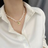 Fashion Baroque Pearl Titanium Steel Necklace Women main image 2