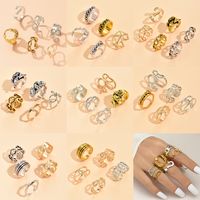 New Fashionable Open Adjustable Gold-plated Silver-plated Alloy Ring main image 7