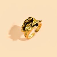 New Fashionable Open Adjustable Gold-plated Silver-plated Alloy Ring main image 4