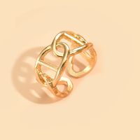 New Fashionable Open Adjustable Gold-plated Silver-plated Alloy Ring main image 6