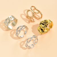 New Fashionable Open Adjustable Gold-plated Silver-plated Alloy Ring sku image 46