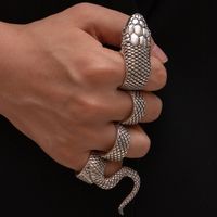 Fashion Retro Accessories Python Snake Alloy Ring Set main image 4