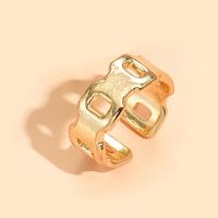 New Fashionable Open Adjustable Gold-plated Silver-plated Alloy Ring sku image 3