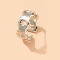 New Fashionable Open Adjustable Gold-plated Silver-plated Alloy Ring sku image 4