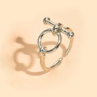 New Fashionable Open Adjustable Gold-plated Silver-plated Alloy Ring sku image 10