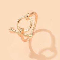 New Fashionable Open Adjustable Gold-plated Silver-plated Alloy Ring sku image 9