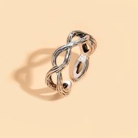 New Fashionable Open Adjustable Gold-plated Silver-plated Alloy Ring sku image 11