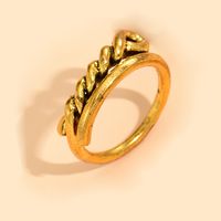 New Fashionable Open Adjustable Gold-plated Silver-plated Alloy Ring sku image 19