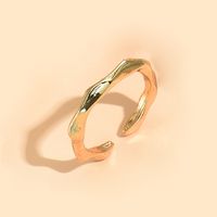 New Fashionable Open Adjustable Gold-plated Silver-plated Alloy Ring sku image 1