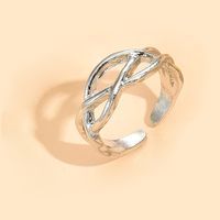 New Fashionable Open Adjustable Gold-plated Silver-plated Alloy Ring sku image 38