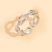 New Fashionable Open Adjustable Gold-plated Silver-plated Alloy Ring sku image 40