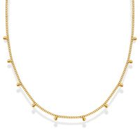 Fashion Small Bead Collarbone Necklace Women's Summer  Titanium Steel main image 3