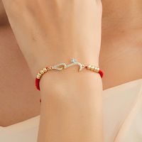 Fashion Creativity Retro Simple Copper Plating 18k Gold Bracelet Wrist String main image 4