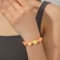 New Acrylic Colorful Flower-shaped Cute Jewelry Bracelet Wrist Ring main image 2