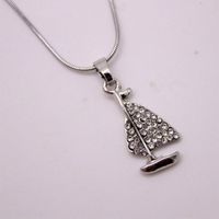 Fashion Diamond Sailboat Pendant Clavicle Necklace Alloy Wholesale sku image 1