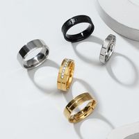 Hip Hop Fashion Men's Stainless Steel Roman Numeral Ring 5 Pieces Set main image 2