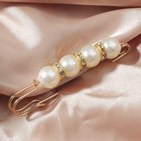 Robe Accessoires De Mode Perle Incrusté Strass Alliage Broche sku image 1